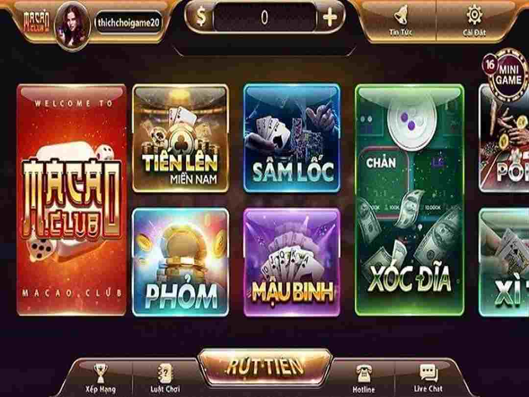 Tại cổng game Macau Club chơi trò gì cho nhanh phất 